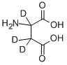 结构式 CAS# 14341-75-4, 天冬氨-2,3,3-D3 酸