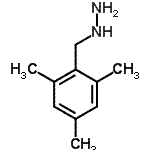 structure of CAS# 143425-78-9, (Mesitylmethyl)Hydrazine;(2,4,6-trimethylbenzyl)hydrazine;(Mesitylmethyl)hydrazine;2,4,6-TRIMETHYL-BENZYL-HYDRAZINE