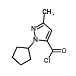CAS#: 143469-40-3， 1-Cyclopentyl-3-Methyl-1H-Pyrazole-5-Carbonyl Chloride