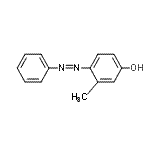structure of CAS# 1435-88-7, 3-Methyl-4-(Phenyldiazenyl)Phenol;Phenol, 3-methyl-4-(phenylazo)-