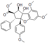 CAS#: 143901-35-3， Methyl (1R,2R,3S,3aR,8bS)-1,8b-Dihydroxy-6,8-Dimethoxy-3a-(4-Methoxyphenyl)-3-Phenyl-2,3-Dihydro-1H-Cyclopenta[b][1]Benzoxole-2-Carboxylate