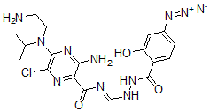 CAS#: 144176-48-7， 3-Amino-5-(2-Aminoethyl-Propan-2-Ylamino)-N-[[2-(4-Azido-2-Hydroxybenzoyl)Hydrazinyl]Methylidene]-6-Chloropyrazine-2-Carboxamide