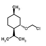 结构式 CAS# 144177-48-0, (1R,2S,4R)-2-(氯甲氧基)-1-异丙基-4-甲基环己烷