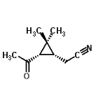 CAS 登录号：144686-75-9， [(1R,3S)-3-乙酰基-2,2-二甲基环丙基]乙腈