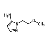 结构式 CAS# 144991-37-7, 1-(2-甲氧基乙基)-1H-吡唑-5-胺