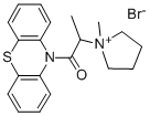CAS#: 145-54-0， 2-(1-Methylpyrrolidin-1-Ium-1-Yl)-1-Phenothiazin-10-Ylpropan-1-One Bromide