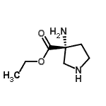 CAS#: 145166-61-6， Ethyl (3R)-3-Amino-3-Pyrrolidinecarboxylate