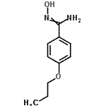 structure of CAS# 145259-49-0, N'-Hydroxy-4-Propoxybenzenecarboximidamide;MFCD07772877;N-Hydroxy-4-propoxybenzenecarboximidamide;ZINC04287395