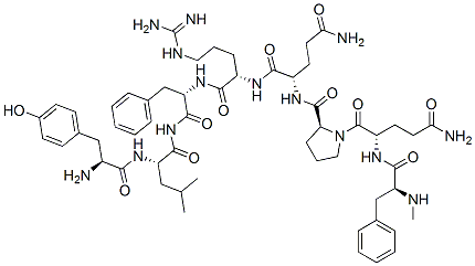 CAS#: 145274-94-8， Tyrosyl-leucyl-N-methylphenylalanyl-glutaminyl-prolyl-glutaminyl-arginyl-phenylalaninamide