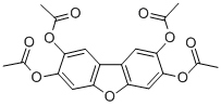 structure of CAS# 145386-12-5, 2,3,7,8-Dibenzofurantetrol 2,3,7,8-Tetraacetate;2,3,7,8-DIBENZOFURANTETROL-TETRAACETATE;2,3,7,8-TETRAACETOXYDIBENZOFURAN