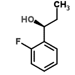 structure of CAS# 145438-89-7, (1S)-1-(2-Fluorophenyl)-1-Propanol;(S)-1-(2-fluorophenyl)propan-1-ol
