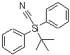 CAS#: 145545-43-3， (2-Methyl-2-Propanyl)(Diphenyl)Silanecarbonitrile