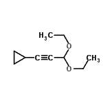 结构式 CAS# 146195-69-9, (3,3-二乙氧基-1-丙炔-1-基)环丙烷