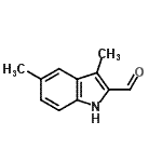 structure of CAS# 1463-67-8, 3,5-Dimethyl-1H-Indole-2-Carbaldehyde;3,5-Dimethyl-1H-indole-2-carbaldehyde;MFCD07643177;BAS 08767472
