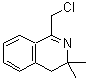 structure of CAS# 146304-90-7, 1-(Chloromethyl)-3,3-Dimethyl-3,4-Dihydroisoquinoline;1-Chloromethyl-3,3-dimethyl-3,4-dihydro-;1-Chloromethyl-3,3-dimethyl-3,4-dihydro-isoquinoline;Isoquinoline