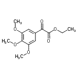 structure of CAS# 14655-36-8, Ethyl Oxo(3,4,5-Trimethoxyphenyl)Acetate;Ethyl 3,4,5-trimethoxybenzoylformate;MFCD09801442