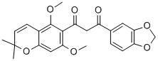 CAS#: 146713-95-3， (Z)-3-(1,3-Benzodioxol-5-Yl)-1-(5,7-Dimethoxy-2,2-Dimethylchromen-6-Yl)-3-Hydroxyprop-2-En-1-One