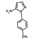 结构式 CAS# 14678-99-0, 1-(4-甲基苯基)-1H-吡唑-5-胺
