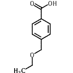 结构式 CAS# 146781-28-4, 4-(乙氧基甲基)苯甲酸