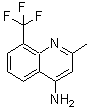 structure of CAS# 147147-73-7, 2-Methyl-8-(Trifluoromethyl)-4-Quinolinamine;2-methyl-8-(trifluoromethyl)-4-quinolinamine;2-methyl-8-(trifluoromethyl)-4-quinolylamine;2-Methyl-8-trifluoromethyl-quinolin-4-ylamine