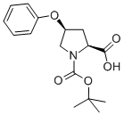 structure of CAS# 147266-79-3, (2S,4S)-4-Phenoxy-1,2-Pyrrolidinedicarboxylic Acid 1-(1,1-Dimethylethyl) Ester;(2S,4S)-1-(TERT-BUTOXYCARBONYL)-4-PHENOXY-2-PYRROLIDINECARBOXYLIC ACID;(2S,4S)-1-(TERT-BUTOXYCARBONYL)-4-PHENOXYPYRROLIDINE-2-CARBOXYLIC ACID;(2S,4S)-BOC-4-PHENOXY-PYRROLIDINE-2-CARBOXYLIC ACID