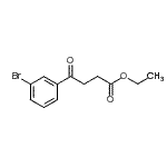 结构式 CAS# 147374-04-7, 乙基4-(3-溴苯基)-4-氧代丁酸酯