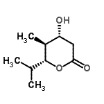CAS#: 147659-07-2， (4R,5S,6R)-4-Hydroxy-6-Isopropyl-5-Methyltetrahydro-2H-Pyran-2-One