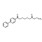 结构式 CAS# 147862-41-7, 乙基7-(4-联苯基)-7-氧代庚酸酯