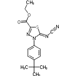 CAS#: 148367-92-4， Ethyl (5Z)-5-(Cyanoimino)-4-[4-(2-Methyl-2-Propanyl)Phenyl]-4,5-Dihydro-1,3,4-Thiadiazole-2-Carboxylate