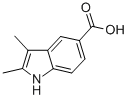 structure of CAS# 14844-73-6, 2,3-Dimethyl-1H-Indole-5-Carboxylicacid;Zinc00065359