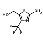 结构式 CAS# 14857-19-3, [2-甲基-4-(三氟甲基)-1,3-噻唑-5-基]甲醇