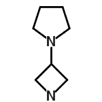 structure of CAS# 149105-96-4, 1-(3-Azetidinyl)Pyrrolidine;1-Azetidin-3-ylpyrrolidine