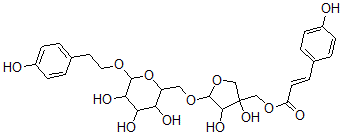 CAS#: 149155-71-5， [3,4-Dihydroxy-5-[[3,4,5-Trihydroxy-6-[2-(4-Hydroxyphenyl)Ethoxy]Oxan-2-Yl]Methoxy]Oxolan-3-Yl]Methyl (E)-3-(4-Hydroxyphenyl)Prop-2-Enoate