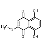 CAS#: 14918-66-2， 5,8-Dihydroxy-2-Methoxy-1,4-Naphthoquinone