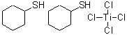 structure of CAS# 149391-23-1, Cyclohexanethiol - Tetrachlorotitanium (2:1);Titanium(IV) chloride-cyclohexanethiol complex