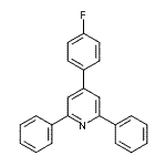 结构式 CAS# 1498-83-5, 4-(4-氟苯基)-2,6-二苯基吡啶