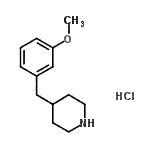 CAS#: 149986-58-3， 4-(3-Methoxybenzyl)Piperidine Hydrochloride (1:1)