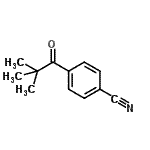 结构式 CAS# 150009-08-8, 4-(2,2-二甲基丙烷酰基)苯甲腈