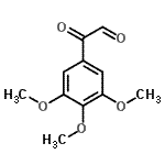 structure of CAS# 150114-69-5, Oxo(3,4,5-Trimethoxyphenyl)Acetaldehyde;2-oxo-2-(3,4,5-trimethoxyphenyl)ethanal;3,4,5-trimethoxylphenylglyoxal;NSC142535