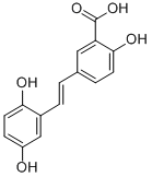 CAS#: 150258-63-2， 5-[(1E)-2-(2,5-Dihydroxyphenyl)Ethenyl]-2-Hydroxy-Benzoic Acid