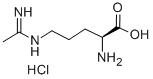 structure of CAS# 150403-88-6, N5-(1-Iminoethyl)-L-Ornithine Hydrochloride (1:1);(2S)-2-Amino-5-(1-Aminoethylideneamino)Valeric Acid Hydrochloride;Eu-0100683