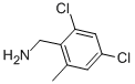 structure of CAS# 150517-76-3, 2,4-Dichloro-6-Methyl-Benzenemethanamine;(2,4-Dichloro-6-Methylphenyl)Methylamine, 2-(Aminomethyl)-3,5-Dichlorotoluene;2,4-Dichloro-6-Methylbenzylamine, Tech;2,4-DICHLORO-6-METHYLBENZYLAMINE, 98+%
