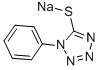 structure of CAS# 15052-19-4, 1-Phenyl-1H-Tetrazole-5-Thiol Sodium Salt;Sodium 1-Phenyltetrazole-5-Thiolate;Sodium 1-Phenyl-5-Tetrazolethiolate;Sodium 1-Phenyl-1,2,3,4-Tetrazole-5-Thiolate
