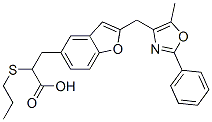 CAS#: 150563-61-4， 3-[2-[(5-Methyl-2-Phenyl-1,3-Oxazol-4-Yl)Methyl]-1-Benzofuran-5-Yl]-2-Propylsulfanylpropanoic Acid