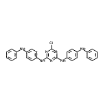 CAS#: 15063-92-0， N,N'-Bis(4-Anilinophenyl)-6-Chloro-1,3,5-Triazine-2,4-Diamine