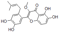 CAS#: 150853-99-9， 2-[4,5-Dihydroxy-2-(3-Methylbut-2-Enyl)Phenyl]-5,6-Dihydroxy-3-Methoxychromen-4-One