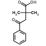 结构式 CAS# 15116-34-4, 2,2-二甲基-4-氧代-4-苯基丁酸
