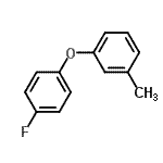 structure of CAS# 1514-26-7, 1-(4-Fluorophenoxy)-3-Methyl-Benzene;m-(4-Fluorophenoxy)toluene