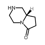 structure of CAS# 151763-88-1, (8aS)-Hexahydropyrrolo[1,2-a]Pyrazin-6(2H)-One;(8S)-Hexahydro-pyrrolo[1,2-a]pyrazin-6(2H)-one hydrochloride
