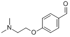 structure of CAS# 15182-92-0, 4-[2-(Dimethylamino)Ethoxy]-Benzaldehyde;P-(2-(Dimethylamino)Ethoxy)Benzaldehyde;Sbb010890